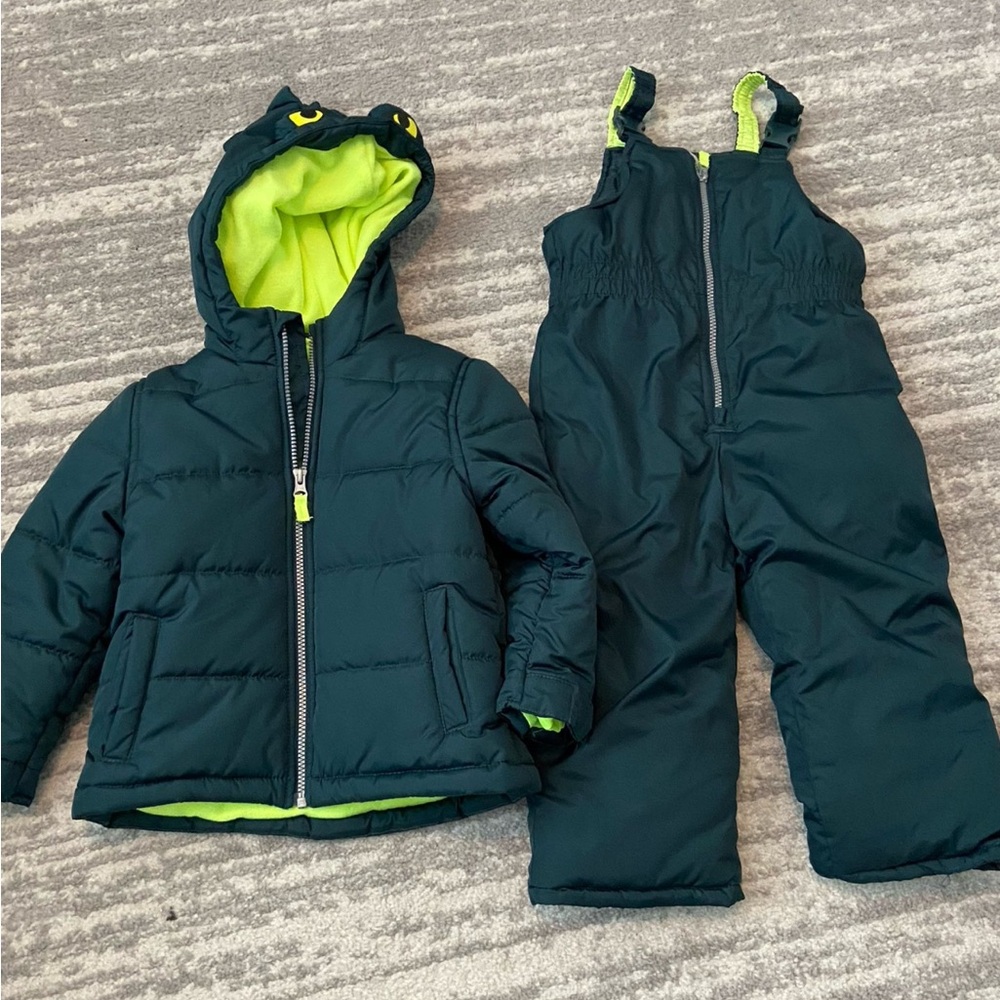 Carters winter coat and snow bib